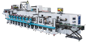 8 color Horizontal Type flexographic Printing Machine